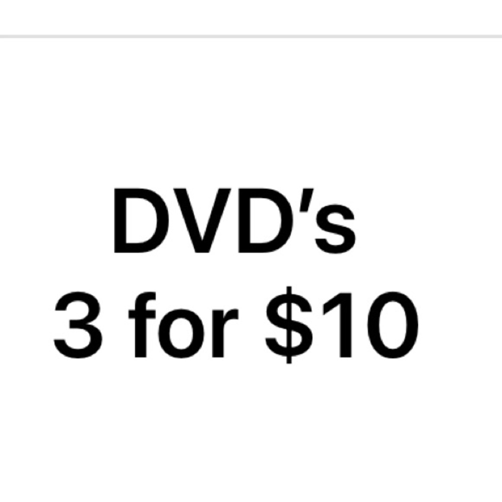 COPY - 3/$10 DVD Movies